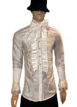 Load image into Gallery viewer, Men&#39;s Silk &amp; Lace Ruffles Shirt