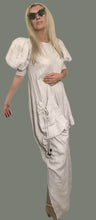 Load image into Gallery viewer, Linen Kaftan Dress With Draped Pockets