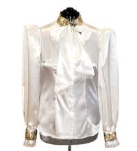 Load image into Gallery viewer, Pussy Bow Satin Blouse in Sizes XS - 4XL