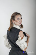 Load image into Gallery viewer, Retro Pinstripe Navy Vest