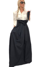 Load image into Gallery viewer, Pleated Cotton High-Rise Maxi Skirt With Functional Pockets