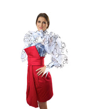 Load image into Gallery viewer, Organza Balloon Blouse in XS S M L XL 2XL 3XL 4XL Sizes