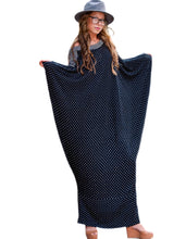 Load image into Gallery viewer, Draped knit one shoulder caftan dress