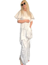 Load image into Gallery viewer, Linen Kaftan Dress With Draped Pockets