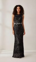 Load image into Gallery viewer, Backless Sequin Velvet Dress