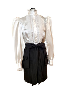 Victorian Satin & Lace Top