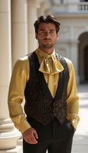Load image into Gallery viewer, Victorian Period Attire Silk Charmeuse Cravat Shirt
