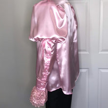 Load image into Gallery viewer, Lace &amp; Satin Puffy Blouse