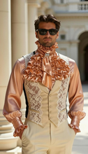 Load image into Gallery viewer, Men’s Ruffles Silk Shirt