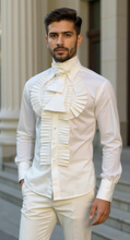 Load image into Gallery viewer, Men's Silk Ruffled Details Shirt