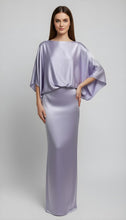 Load image into Gallery viewer, Dolman Sleeves Satin Dress