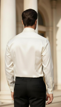 Load image into Gallery viewer, Ruffles Front Silk Men’s Shirt