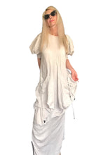 Load image into Gallery viewer, Linen Kaftan Dress With Draped Pockets