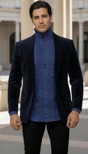 Load image into Gallery viewer, Men’s Contemporary-Fit Pleated Bib Formal Organic Cotton Shirt