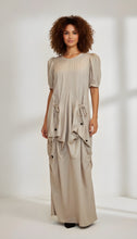 Load image into Gallery viewer, Linen Kaftan Dress With Draped Pockets