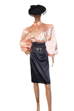 Load image into Gallery viewer, Pencil Satin Skirt With Elasticated Waisband