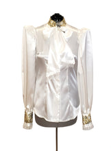 Load image into Gallery viewer, Pussy Bow Satin Blouse in Sizes XS - 4XL