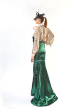 Load image into Gallery viewer, Fish Tail Satin Slit Skirt