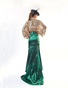 Fish Tail Satin Slit Skirt