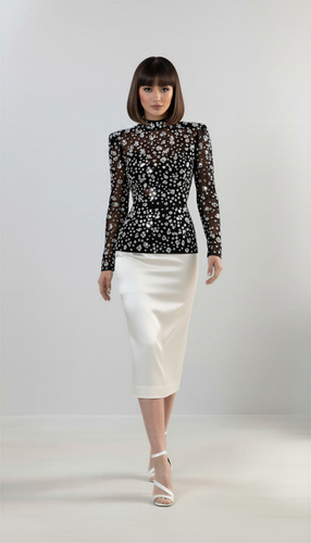 Chartreuse High Waist Satin Pencil Skirt in Sizes XS S M L XL 2XL 3XL