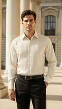 Load image into Gallery viewer, Men’s Pleats Details Front Silk Shirt
