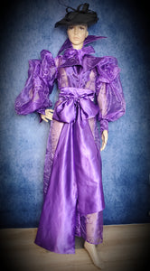 Extravagant Organza Robe. Trench Transparent Coat
