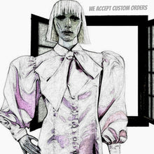 Load image into Gallery viewer, Puff-Sleeve Satin Bow-Neck Blouse