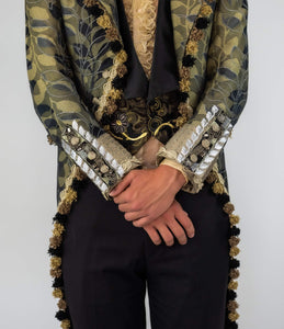 Ruffles Embroidery Silk Transparent Men’s Shirt