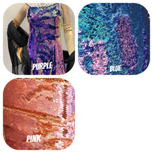 Load image into Gallery viewer, Reversible Sequined Mini Dress