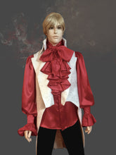 Load image into Gallery viewer, Men&#39;s Silk Charmeuse Ruffle Shirt