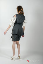 Load image into Gallery viewer, Retro Pinstripe Navy Vest