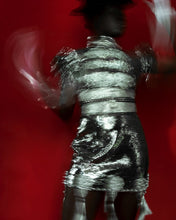 Load image into Gallery viewer, Open Back Pearl Embelished Dress