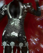 Load image into Gallery viewer, Open Back Pearl Embelished Dress