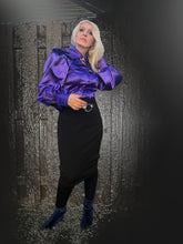 Load image into Gallery viewer, Satin Semi- Fitted Lapel Blouse