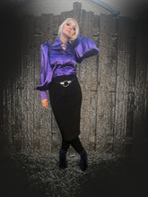 Load image into Gallery viewer, Satin Semi- Fitted Lapel Blouse