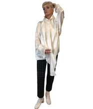 Load image into Gallery viewer, Pussy-bow Silk Charmeuse Shirt