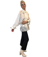 Load image into Gallery viewer, Pussy-bow Silk Charmeuse Shirt