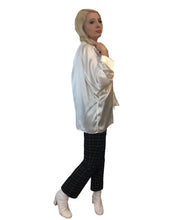 Load image into Gallery viewer, Pussy-bow Silk Charmeuse Shirt