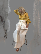 Load image into Gallery viewer, Wide - Leg Cotton Trousers