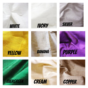 Loose- Fitting Balloon Sleeved Silk Dupioni Top Blouse