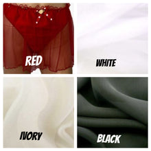 Load image into Gallery viewer, Skirted Silk Charmeuse Thong