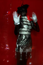 Load image into Gallery viewer, Open Back Pearl Embelished Dress