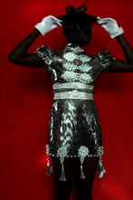 Load image into Gallery viewer, Open Back Pearl Embelished Dress