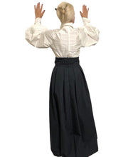 Load image into Gallery viewer, Loose- Fitting Balloon Sleeved Silk Dupioni Top Blouse
