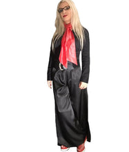 Load image into Gallery viewer, Satin High -Waisted Wide - Leg Trousers