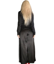 Load image into Gallery viewer, Satin High -Waisted Wide - Leg Trousers