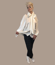 Load image into Gallery viewer, Pussy-bow Silk Charmeuse Shirt