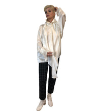 Load image into Gallery viewer, Pussy-bow Silk Charmeuse Shirt