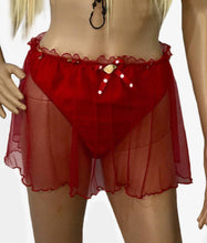 Load image into Gallery viewer, Skirted Silk Charmeuse Thong