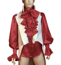 Load image into Gallery viewer, Men&#39;s Silk Charmeuse Ruffle Shirt
